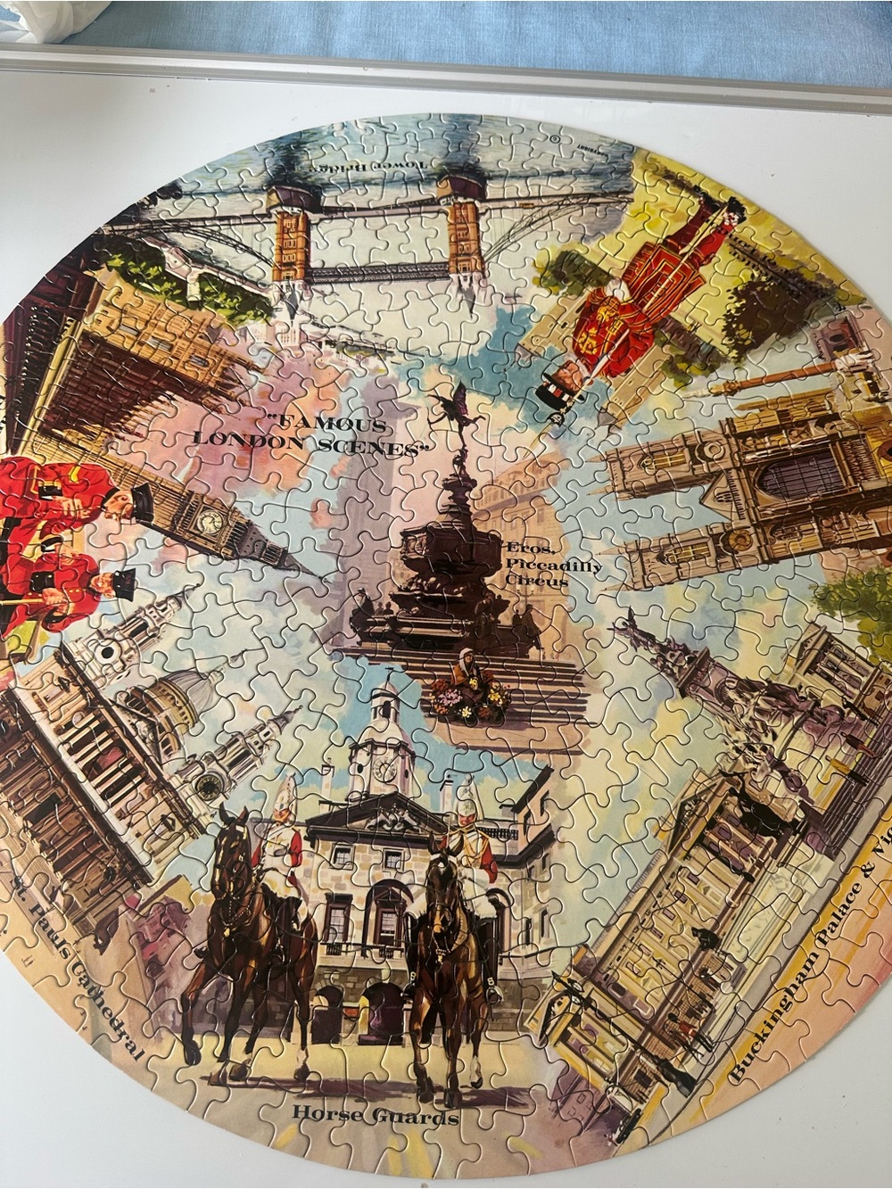 Vintage Springbok Puzzle Famous London Scenes